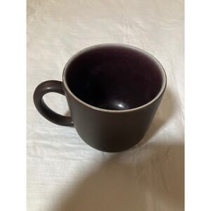 Jars France Hand Made Ceramic Coffee Mug Dark Brown Glaze